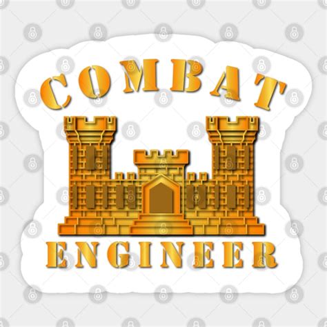 Army Combat Engineer Army Combat Engineer Sticker Teepublic