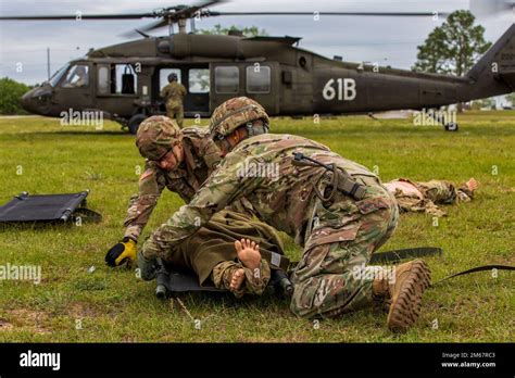 Army Flight Medics Train At The School Of Army Aviation Medicine Dustoff Training Complex Fort