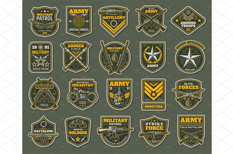 Army Special Forces Military Badges Masterbundles