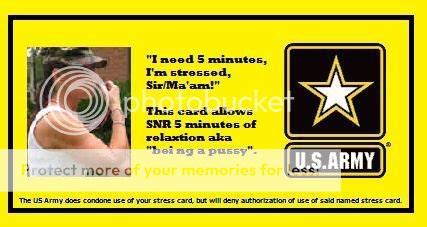 Army Stress Cards for Basic Training Success