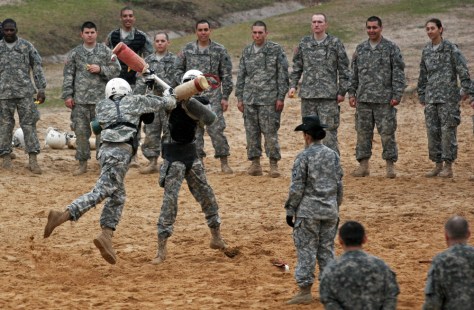 Army Training Bayonets Out Ab Blasters In