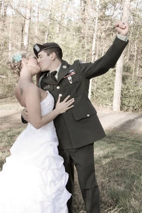 Army Wedding I Want My Man To Be Happy To Be With Me So Much That He Throws His Fist In The Air