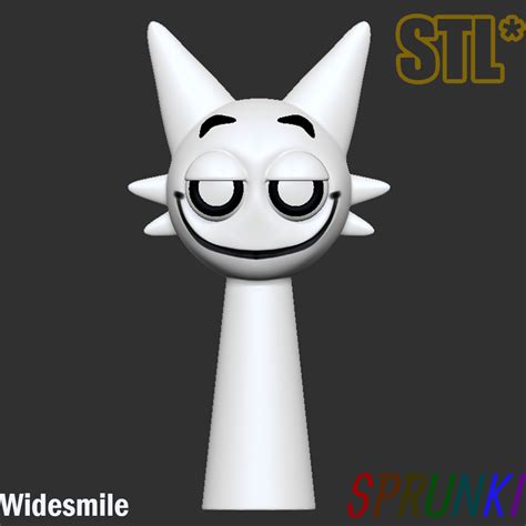 Arquivo Stl Sprunki Incredibox Smile Wenda Stl 3D Character Fanart Design Para Impress O 3D