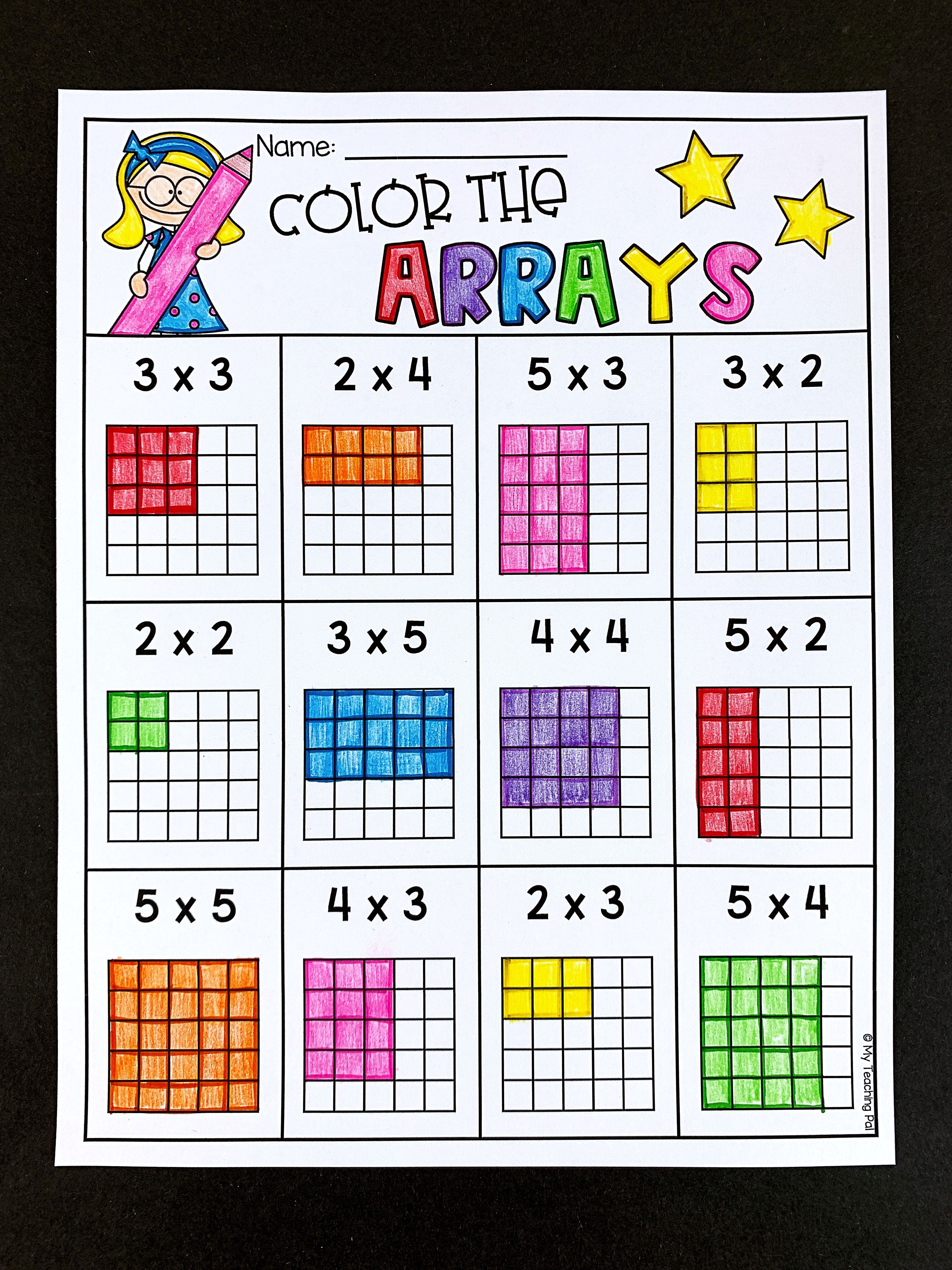 Array Activities For 2Nd Grade