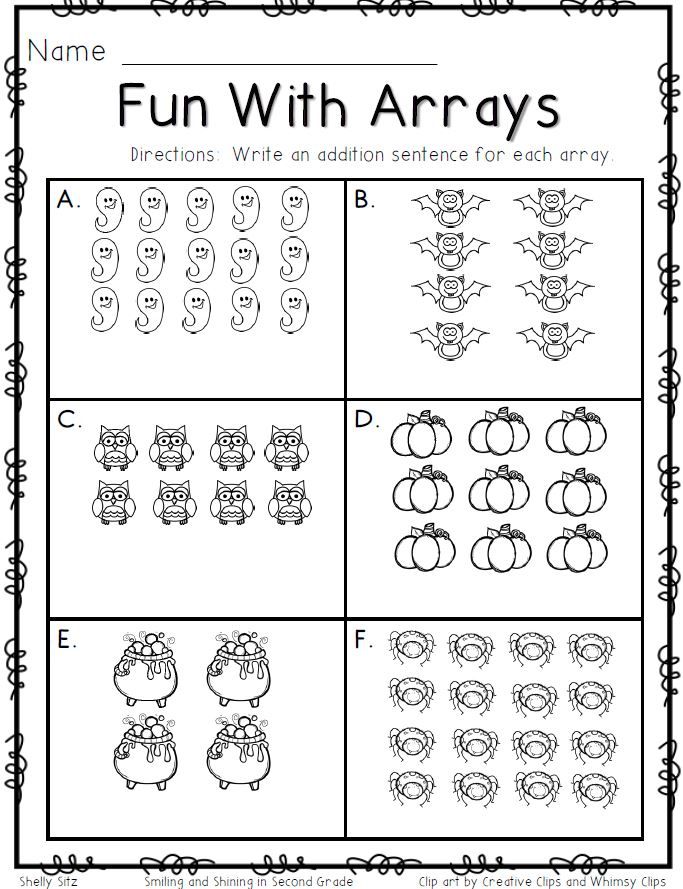 Arrays Arrays Arrays 3Rd Grade Math Third Grade Math Second Grade Math