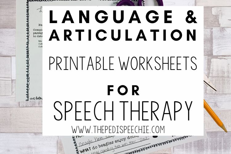 Articulation Worksheet With Words To Help A Child Say The Th Medial