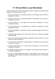 As Unit3 Ohm S Law Worksheet