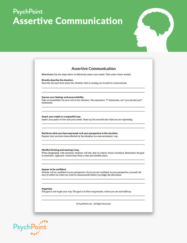 Assertive Communication Worksheets For Kids Communication Etsy