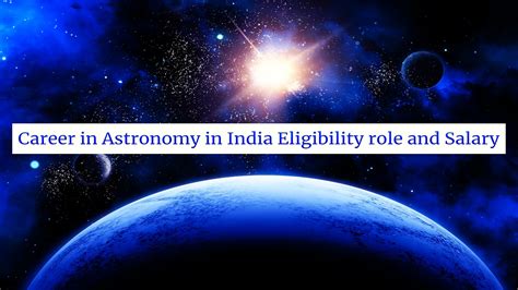 Astronomy Careers In India Scope Courses Jobs Salary