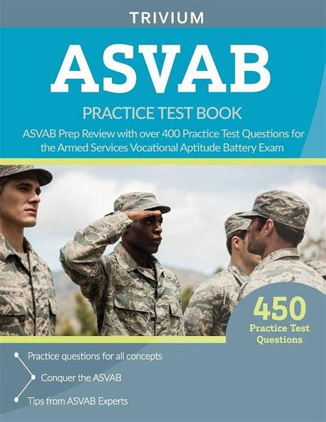 Asvab Practice Test Book Asvab Prep Review With Over 400 Practice Test