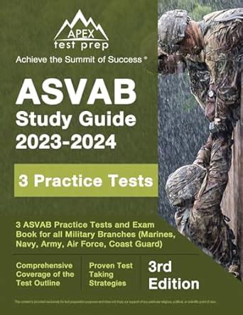 Asvab Study Guide 2023 2024 3 Asvab Practice Tests And Exam Prep Book For All Military Branches