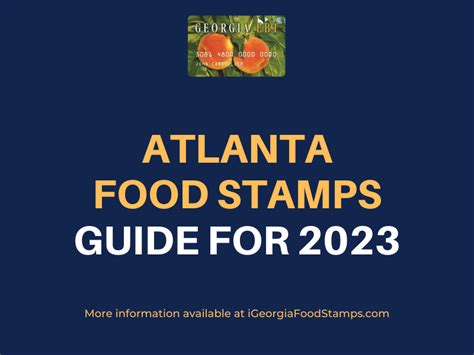 Atlanta Food Stamps Guide 2023 Georgia Food Stamps Help