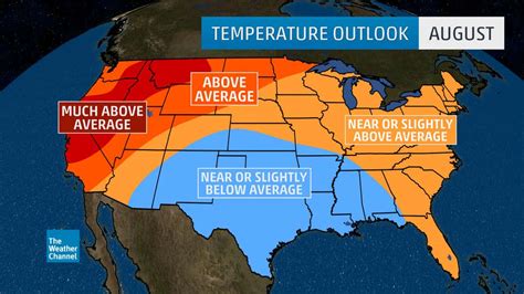 August Temperature Outlook Hot Temperatures Likely To Grip The West The Weather Channel