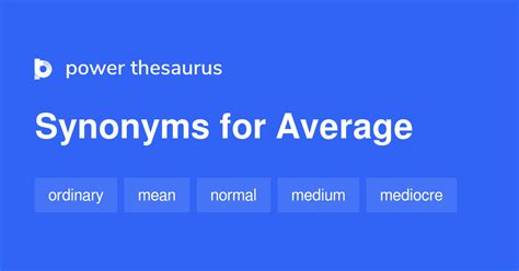 Average Synonyms 2 499 Words And Phrases For Average