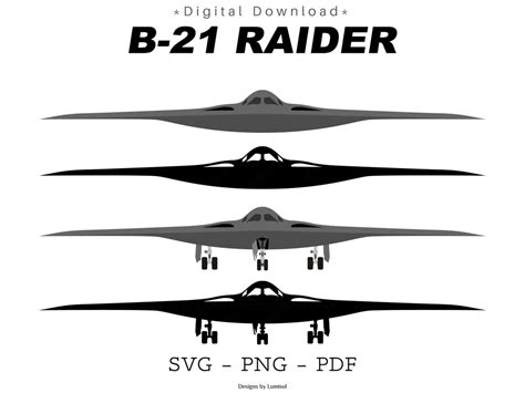 B21 Raider Stealth Bomber Svg New 6Th Generation Jet Clipart Perfect For Making Stickers