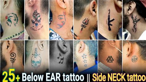 Back Ear Tattoo Side Neck Tattoo Behind Ear Tattoos Neck Tattoo For Guys Side Tattoos Baby