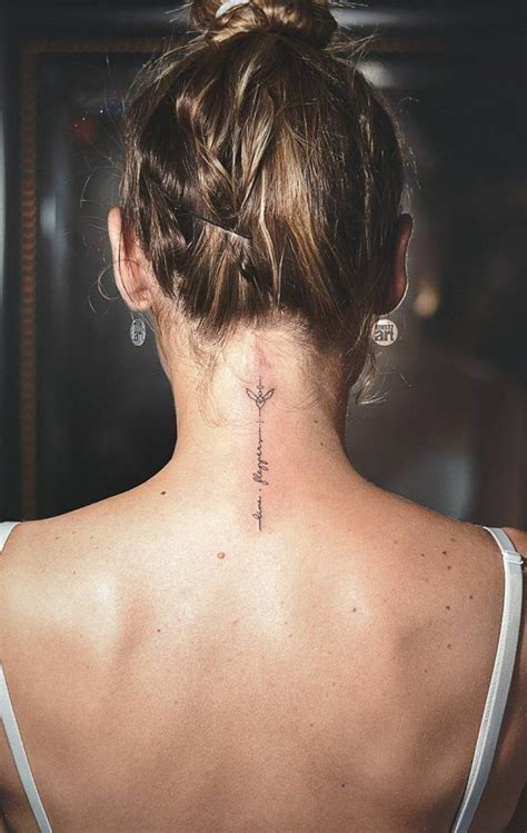 Female Neck Back Tattoos Designs