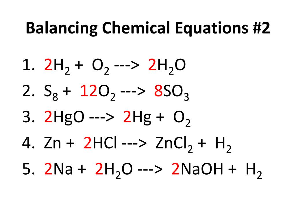 Balancing Chemical Equations Tips Tricks