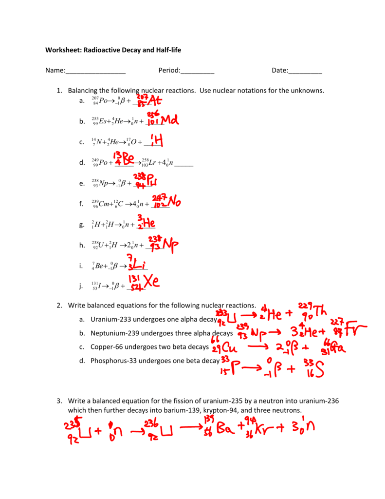 5 Essential Tips for Nuclear Equation Balancing Answers