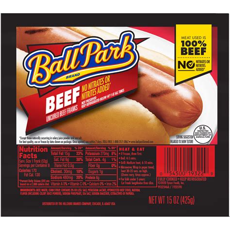 Ball Park Uncured Beef Hot Dogs Lupon Gov Ph