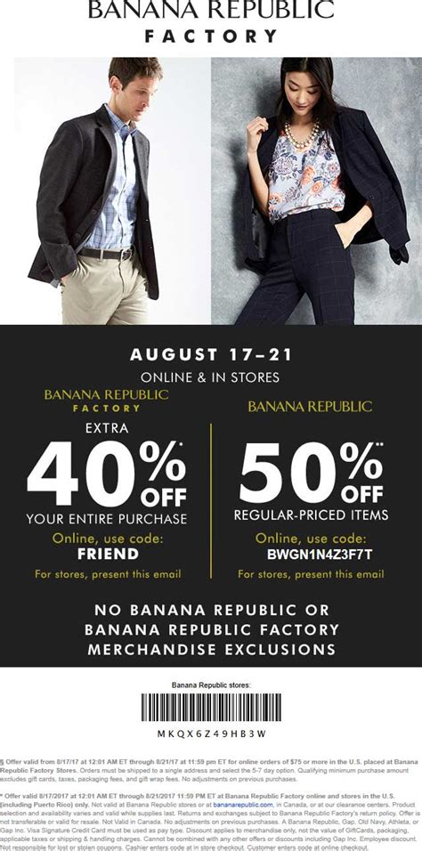 Banana Republic Factory December 2020 Coupons And Promo Codes