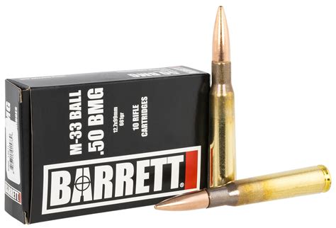 Barrett 50 Bmg 661Gr M33 Ball Ammo 250Rd Kygunco