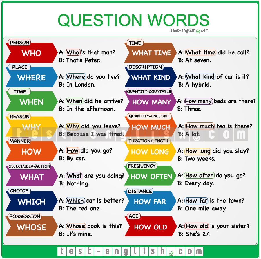 Basic Grammar Question Words Level 3 When And Where English Worksheets