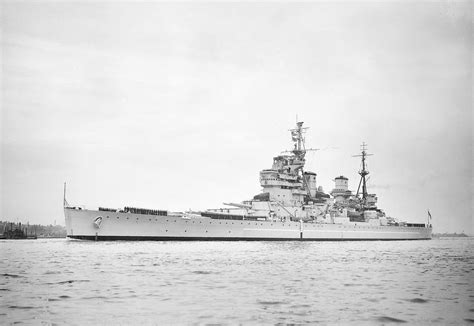 Battleship Hms Howe 32 The Last Of The Five British King George V Class Battleships Of The