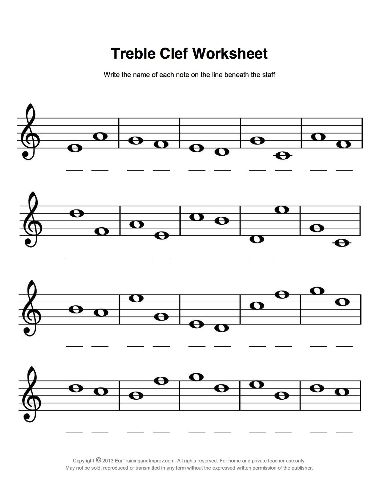 Beginner Free Printable Music Theory Worksheets These 30 Rhythm Music