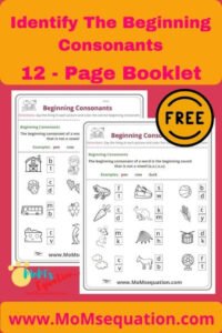 Beginning Consonants Worksheets Free Printables Mom Sequation