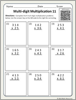 Best Multi Digit Multiplication Worksheets Distance Learning Homeschool