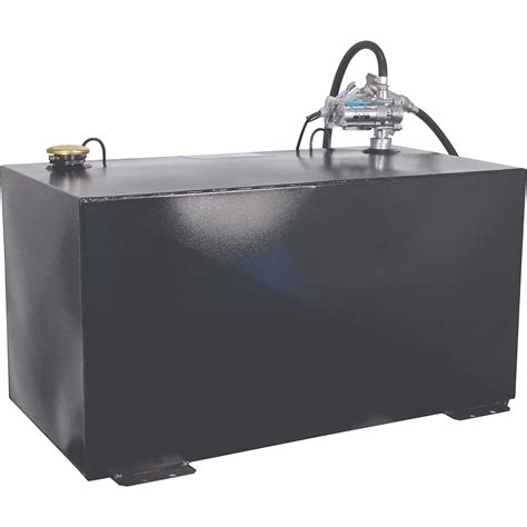 Better Built Steel Transfer Fuel Tank 100 Gallon Rectangular Black