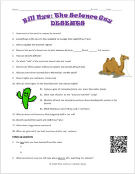 Bill Nye The Science Guy Climate Ecosystems Video Worksheet