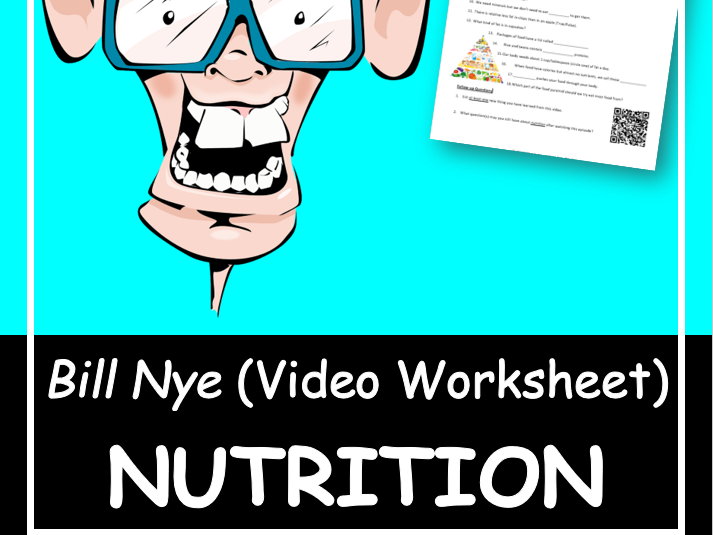 Bill Nye The Science Guy Nutrition Health Video Worksheet And Food