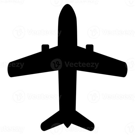 Black Airplane Icon 13391026 Png