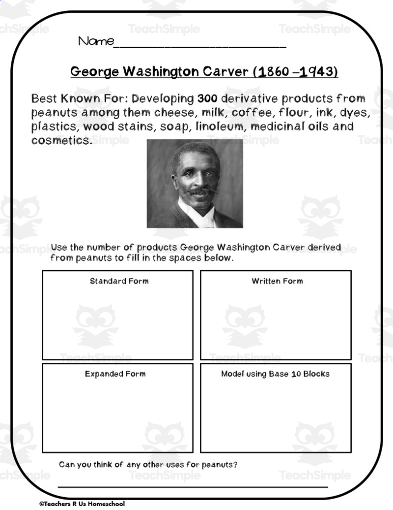 Black History Month Math Activities By Teach Simple