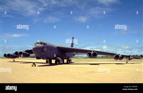 Boeing B52 Bomber Deployed To The British Indian Ocean Territories Diego Garcia Stock Photo Alamy