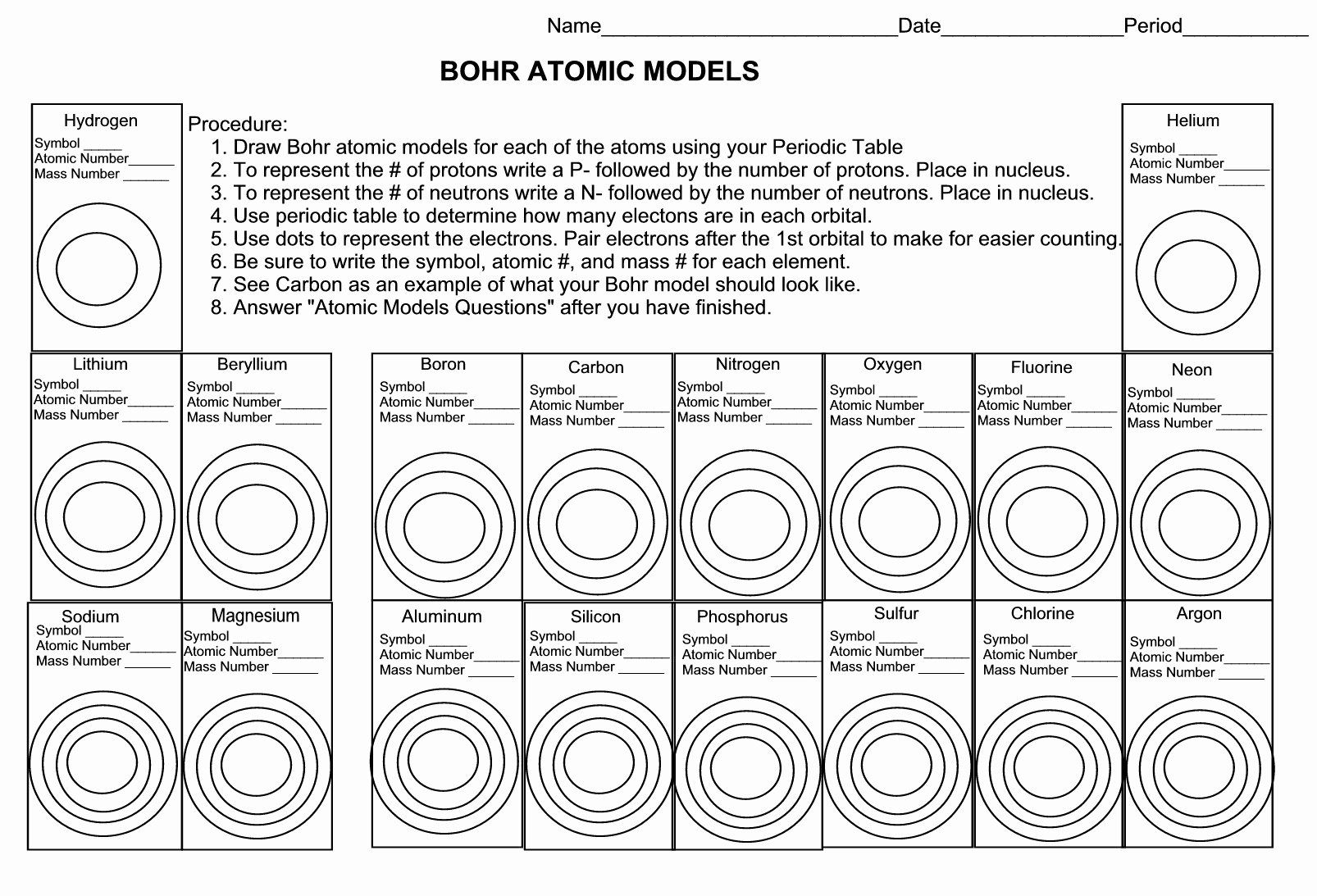 5 Easy Steps to Master Bohr Model Drawing