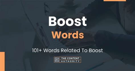 Boost Words 101 Words Related To Boost