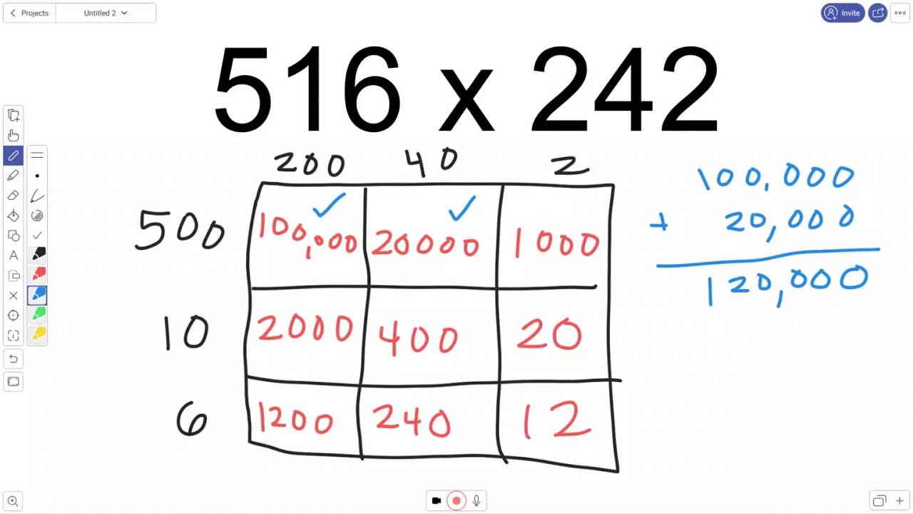 Box Method Multiplication 3X2 By Courtney Griggs Tpt