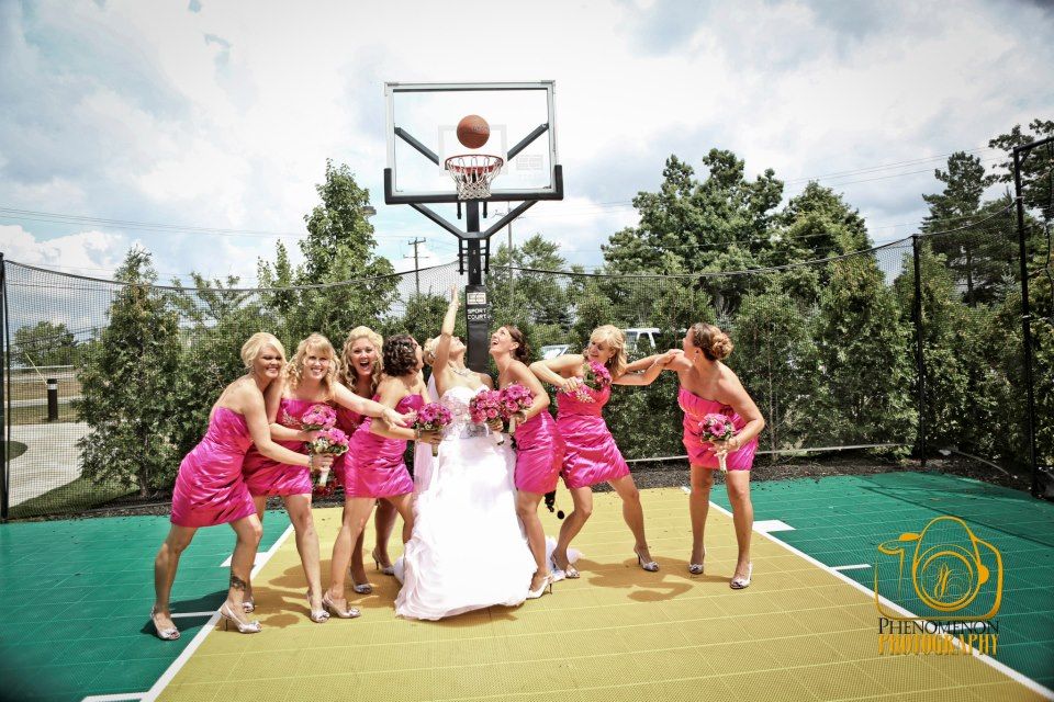 Bride Bridesmaids Basketball Bbb Phenomenon Photography Basketball Wedding Charleston