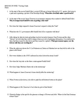 5 Key Answers to Bridge of Spies Worksheet