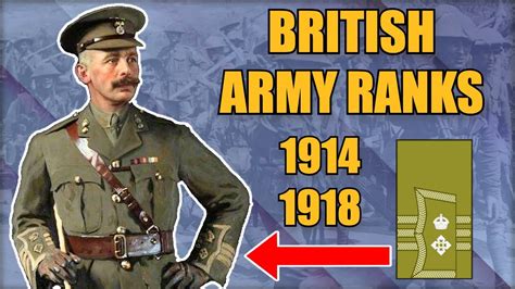 British Army Ranks In World War I Youtube