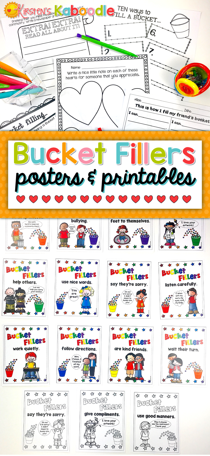 Bucket Filler Template Printable