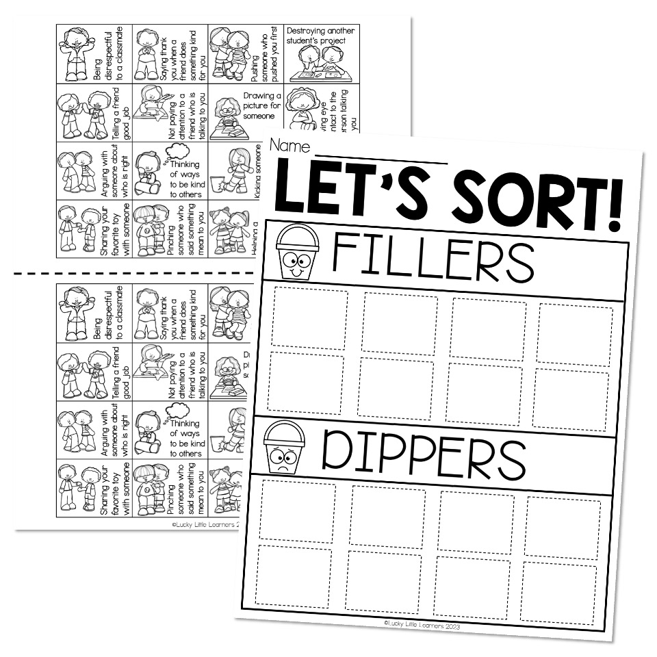 Bucket Filler Worksheet Free