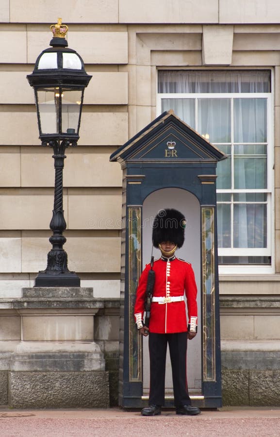 Buckingham Palace Uniforms Royal Guard Summer Uniform On Sentry Duty Editorial Stock Photo