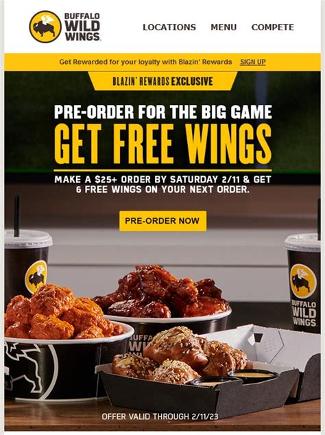 Buffalo Wild Wings Printable Coupon