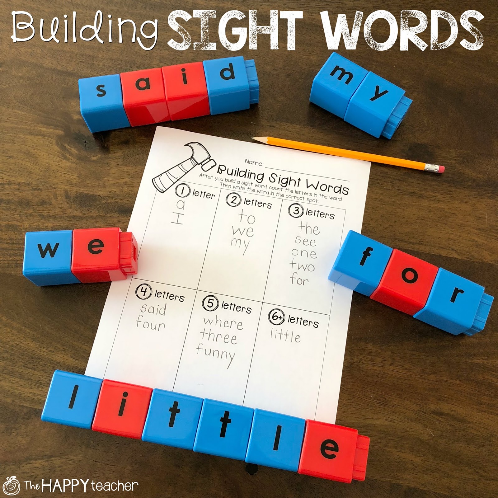 Building Sight Words Activities And Printables Thehappyteacher