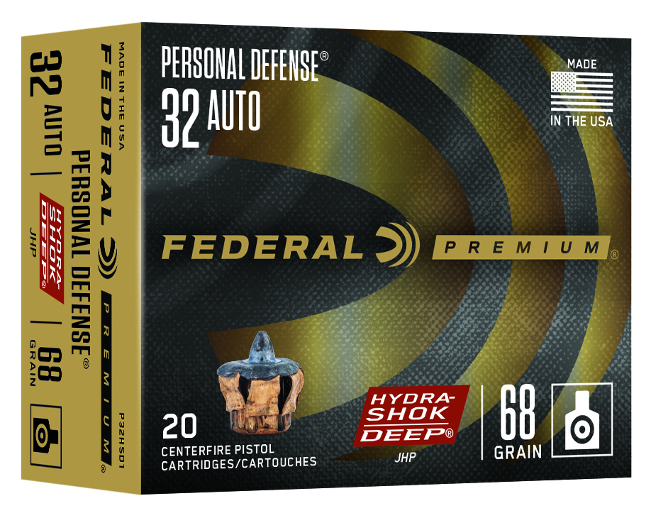 Buy Personal Defense Hydra Shok Deep 32 Auto Ammo 68 P32hsd1