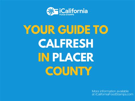 Calfresh Placer County 2023 Guide California Food Stamps Help